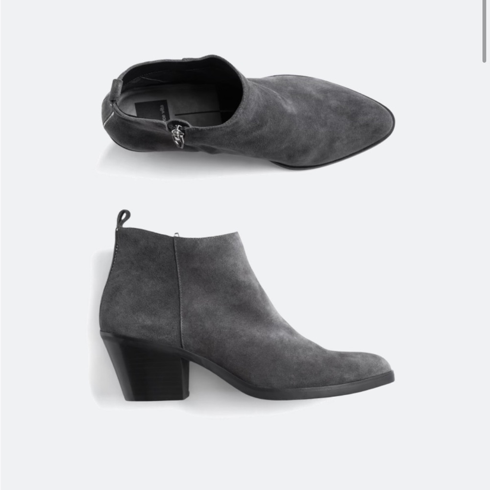 Gray booties